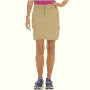 L.L..Bean Casualkhaki Tan Skirt Women’s Plus size 14 Hiking Athletic Mini